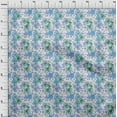 thumbnail image 4 of oneOone Cotton Jersey Dark Green Fabric Asian Floral Fabric For Sewing Printed Craft Fabric By The Yard 58 Inch Wide, 4 of 4