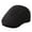 95575A_Black, variant on L/XL/XXL/3XL Mens Tweed Flat Cap – Wool Newsboy Driving Hat, 8 Panel Gatsby Style Navy Blue Herringbone 3XL
