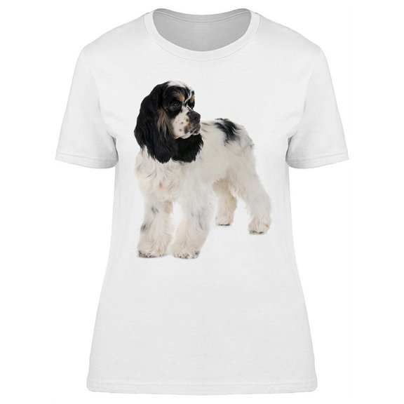 Spaniel Dog: Stands T-Shirt Women -Image by Shutterstock, Female XX-Large