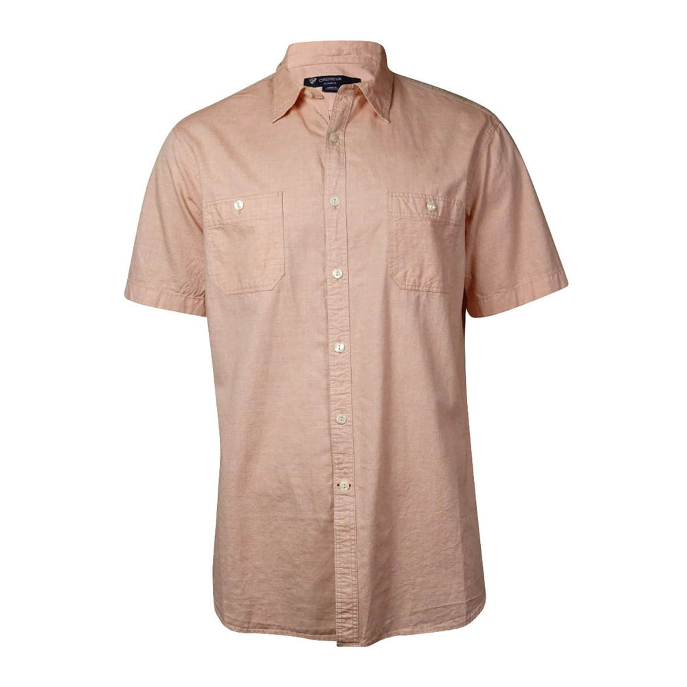 Cremieux - Cremieux Men's Classics Washed Mini-Check Cotton Shirt (L ...