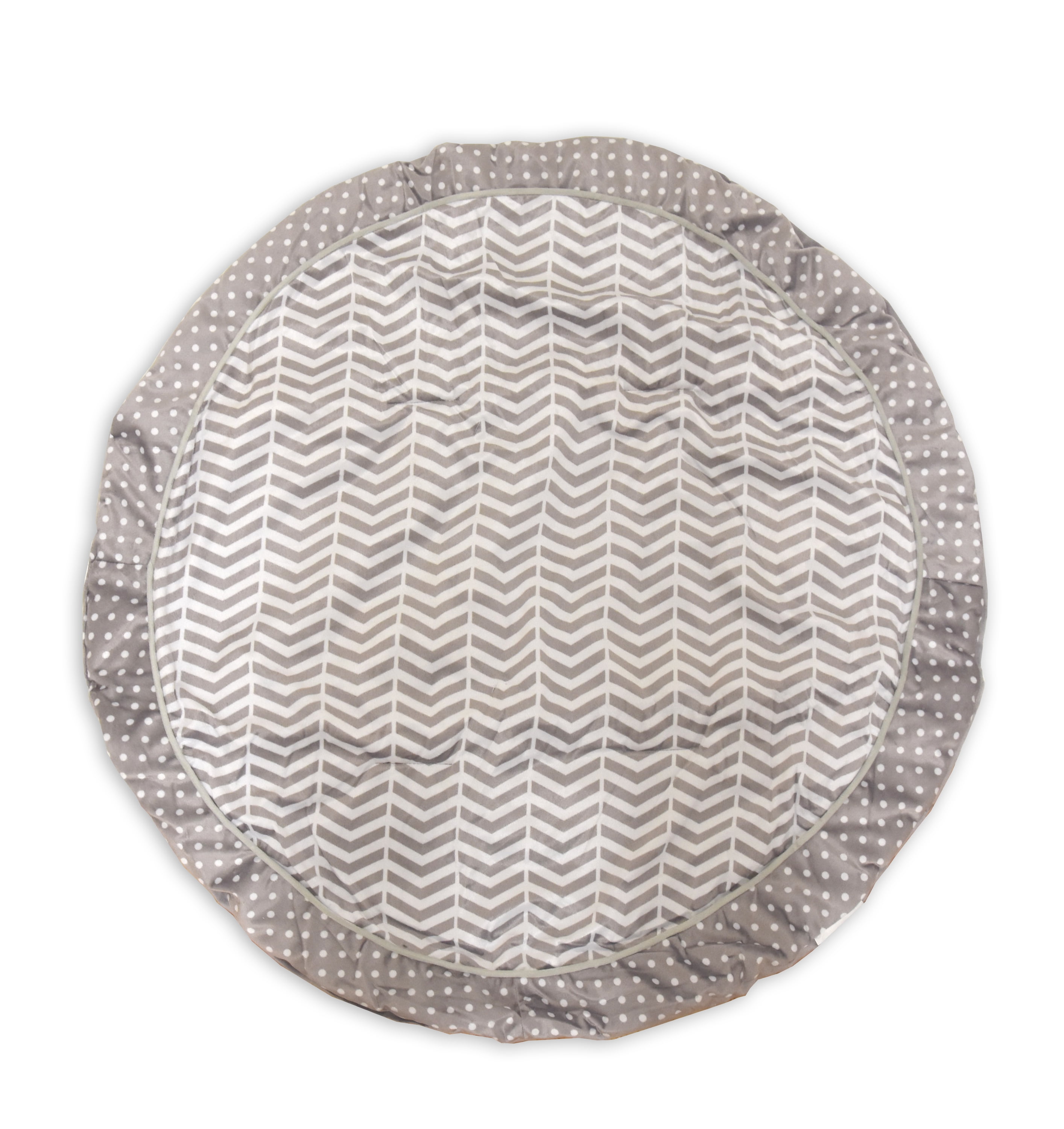 Parent's Choice Tummy Time Baby Nap Mat, Gray Chevron
