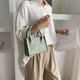 thumbnail image 5 of Bolso de hombro de piel de cocodrilo Vintage, Bolso cruzado pequeño puro para mujer, 5 of 5