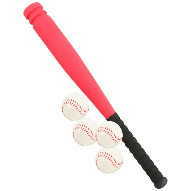 OULII 1Set Assorted Color Plastic Baseball Bat and Ball Set for Outdoor Training and Hand Eye Coordination