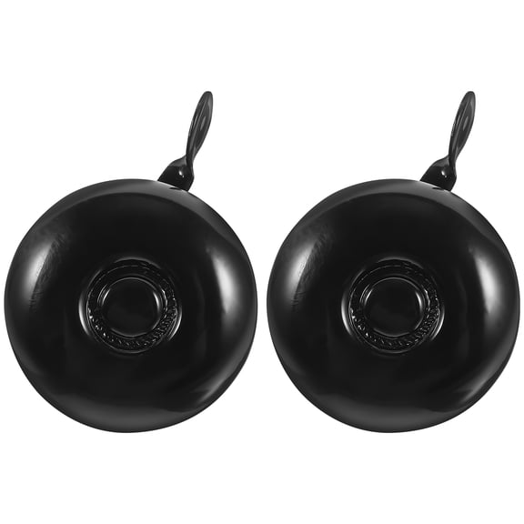 WEUVEB 2Pcs Road Bike Bell Black Safety Warning Clear Sound Adults