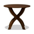 thumbnail image 2 of Tilde Modern and Contemporary Walnut Brown Finished 35-Inch-Wide Round Wood Dining Table, 2 of 5
