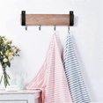 thumbnail image 5 of 8 Pcs PU Leather Wall Hooks Wall Hanging Straps Pu Leather Curtain Rod Holder Towel Holders for Wal, 5 of 5