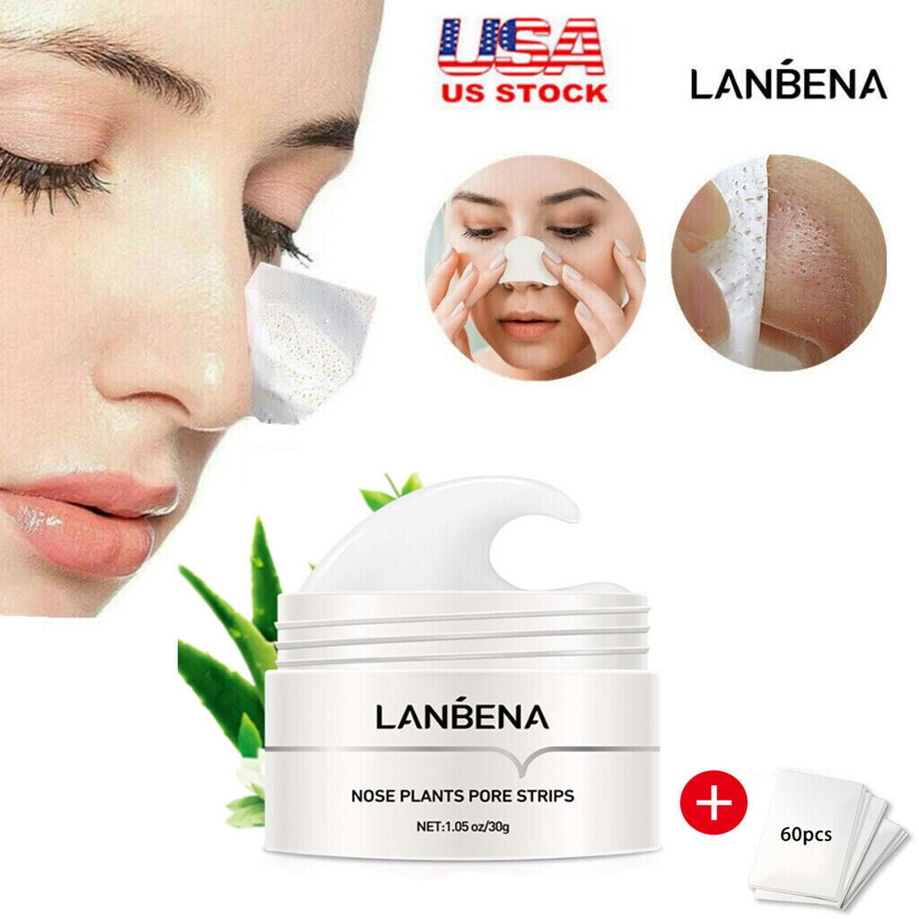 LANBENA Blackhead Remover Nose Mask Face Mask Peel Off Mask Pore Strip  Tearing Black Acne Treatment Nose Strip Unisex Deep Cleansing Skin Care