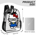 thumbnail image 7 of Hello Kitty Clear Backpack Heavy Duty See Through Bookbag Transparent Bag for Colleges School Work Sport Travel, 7 of 7