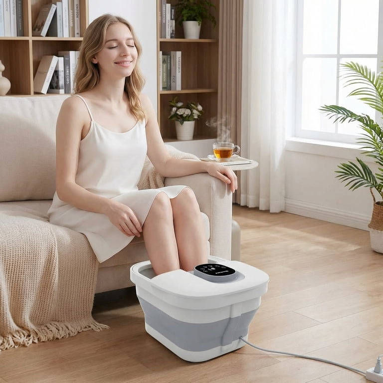 MaxKare Collapsible Foot Spa with Massager and Heat, Foot Spa