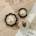thumbnail image 4 of 10Pcs Plastic Ornaments Sewing Button Pearl Clothing Buttons Needlework Sewing Accessories Shirt Buttons BLACK 21MM, 4 of 8