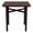 Cocoa Walnut, variant on Avon Reception Waiting Square End Table 20x20" HPL Top / Black Steel / Walnut