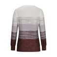 thumbnail image 3 of Besolor Hauts de Printemps Automne pour Femmes, Chemise à Manches Longues Imprimée Tendance, Blouse Décontractée Ample pour Dames, 3 of 6