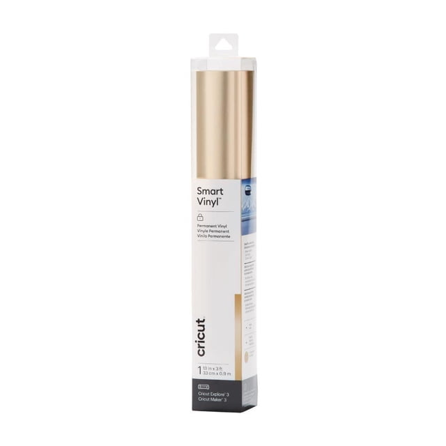 Rollo de vinilo Cricut Smart Matte Metallic Permanente de 0,9 m, color champán