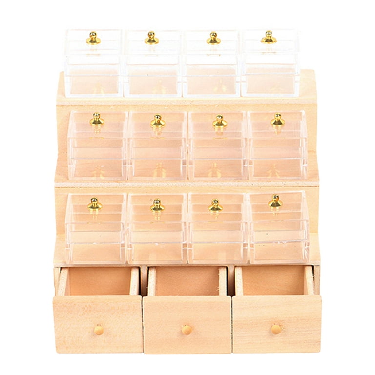 1:12 Scale Dollhouse Miniature Storage Boxes Case Clothing