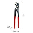 thumbnail image 2 of Leatfisat Adjustable Joint Pliers Set – V-Shaped Jaw Tongue Groove Pliers – 3 Sizes 7 10 12 Inch To Choose For Diy Repair And Plumbing, 2 of 6