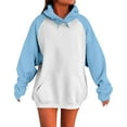 thumbnail image 2 of BODOAO Oversized Hoodies for Women, Crewneck Sweatshirts Casual Pullover Cute Sweatshirt Y2K Fashion Tops Fall Outfits 2025 Sky Blue XS, 2 of 5
