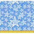 thumbnail image 4 of Stitch & Sparkle Surrender Collection, Sea Stars On Blue,44 Inches,SSTF019, 4 of 4
