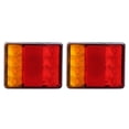 thumbnail image 1 of Fugacal LED Taillight, 2pcs 12V LED Taillight Turn Signal Lamp Indicator Waterproof Shockproof For Trailers Trucks Boat, 1 of 8
