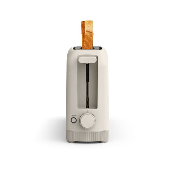 2-Slice Slim Toaster, 900 Watts, Metal Material, 6.85H x 14.88W x 3.58D