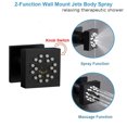 thumbnail image 2 of TFixol Square Shower Body Sprays Massage Nozzle Jet Massage Side Sprayer Spa 2-Function Wall Mount Jets Body Spray, 2 of 6