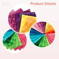 thumbnail image 3 of 5 Pcs of 7.87 x 7.87 in / 20 x 20 cm Fabric Charm Packs for Quilting, Cotton Pre-Cut Squares for DIY Crafting, Watercolor Dye, Assorted Colors (Blue, Green, Yellow+Red, Pink, Purple) for Sewing, 3 of 5