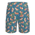 thumbnail image 6 of Naloa Corgi with Flowers Men's Beach Shorts, Surfing shorts, Swim trunks, Quick Dry Swim Trunks for Surfing Beach Fun - Large, 6 of 9