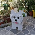 thumbnail image 2 of Dog Planter Plant Pot, Animal Decor Pots Cute Dog Cartoon Shaped Flower Pot Wooden Planter for Garden Decoration Office Home Indoor Outdoor Plant Container, 2 of 4