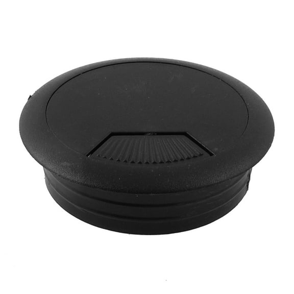 Unique Bargains 50mm Dia Computer Desk Table Grommet Cable Tidy Outlet Hole Cover Black