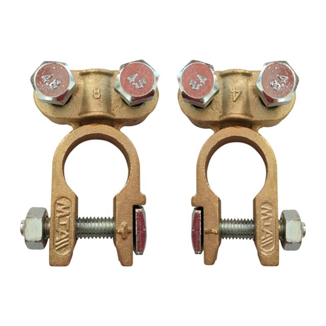 2 piezas de abrazaderas de conector de terminales de batería universales de repuesto para camión, motocicleta, coche, , barco Baoblaze Conector de terminales