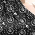 thumbnail image 3 of Black White Gothic Cat Skull Key Pattern Blanket,Comfortable Soft Lamb Wool Throw Blanket,All Season,Warm Lightweight Blankets for Sofa Bed Couch Living Room Chair,50"x60", 3 of 4
