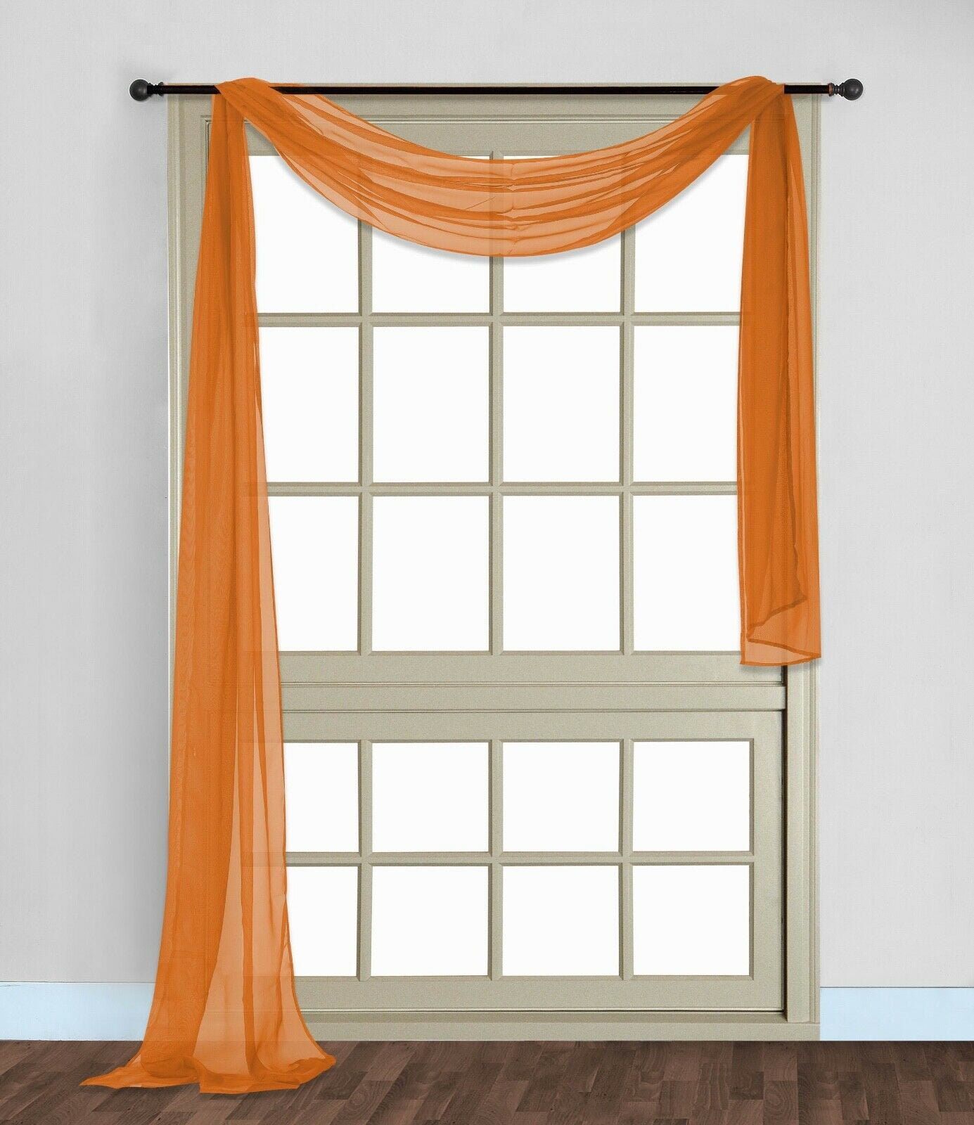 orange window scarf