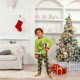 thumbnail image 2 of Moonsky-Flannel Christmas Pajamas For Family Parent-child Warm Christmas Set Giant Monster Printed Home Wear Pajamas Two-piece Mom Set Plaid Pants Matching Christmas Pjs For Winter 4 Years, 2 of 5