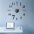 thumbnail image 2 of Diconna Household Stereoscopic Clock Sticker Daily Sticky Mirror Wall Clock, 2 of 2