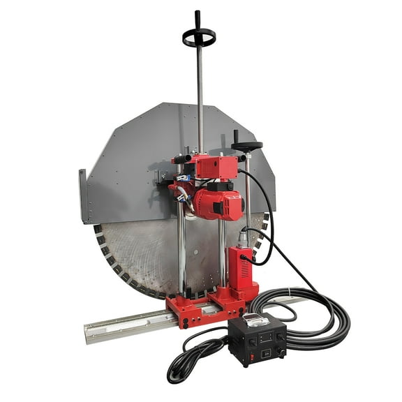 220V Electric Concrete Wall Cutter Fully Automatic Concrete Saw Wall Grooving Machine