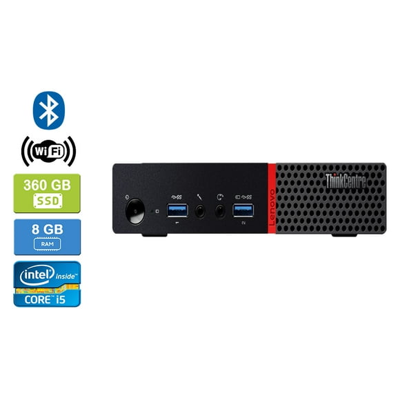 Refurbished: LENOVO M700 Intel Core i5-6500T 8GB 360GB SSD Win 10 Pro Wifi Bluetooth UK&M