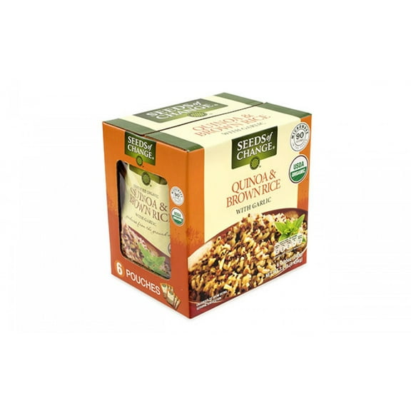 Seeds of Change Quinoa & Brown Rice with Garlic, 8.5 oz, 6 Count