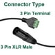 thumbnail image 3 of Conector XLR macho y hembra a cable de terminal de tornillo de 3 pines, 3 of 7