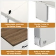 thumbnail image 3 of Murphy Bed with Mattress Included,33x76 Inches Twin Size Hideaway Bed with 2 large drawers,Easy Pull Out and Folding,2 in 1 Small Fold up Space Saving WallBed, 3 of 8