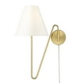 thumbnail image 4 of Golden Lighting Kennedy Transitional Modern 1-Light Medium Bulb Brushed Champagne Bronze Sconce, 4 of 7