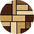 thumbnail image 3 of Premium 3D Hand Carved Thick Modern Contemporary Abstract Rug Design 3995 Brown Beige 4'x5'3'', 3 of 10