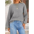 thumbnail image 5 of PRETTYGARDEN Women's Winter Sweaters Casual Crew Neck Long Sleeve Pullover Ribbed Knit Loose Fit Sweater Tops, 5 of 10