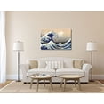 thumbnail image 2 of wall26 - The Great Wave Off Kanagawa by Hokusai - Canvas Art Wall Decor- 24"x36", 2 of 5