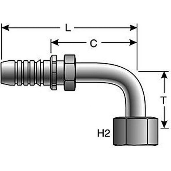 Gates BELTS & HOSES - 8GS-10FFORX90S