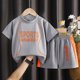 thumbnail image 1 of MKLEKYY conjunto de Pantalones Cortos Deportivos para Niños, Chándal de 2 Piezas, Camiseta Sin Mangas de Baloncesto y Pantalones Cortos de Malla de Secado Rápido (1 A 12 Años), 1 of 3