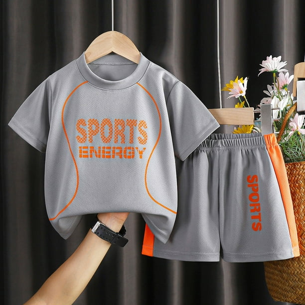 MKLEKYY conjunto de Pantalones Cortos Deportivos para Niños, Chándal de 2 Piezas, Camiseta Sin Mangas de Baloncesto y Pantalones Cortos de Malla de Secado Rápido (1 A 12 Años)