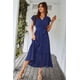 thumbnail image 5 of Vestido maxi cruzado azul PRETTYGARDEN para mujer Talla XXL, 5 of 7
