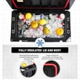 thumbnail image 5 of Glavbiku 35 Quart Protale Warming Box,Rotomolded Cooler,Ice Chest Cooler for Camping,Black, 5 of 7