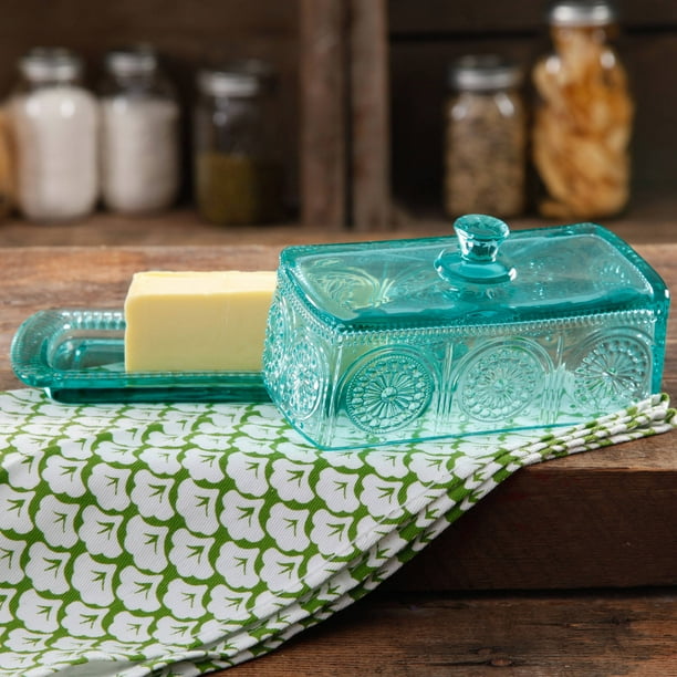 The Pioneer Woman Glass Butter Dish, Multiple Colors