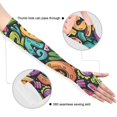 thumbnail image 3 of ALAZA Funny Character UV Sun Protection Arm Sleeves UPF 50+ Compression Cooling Sleeve 1 Pair, 3 of 7