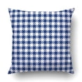 thumbnail image 1 of RYLABLUE Blue check plaid fabric texture Pillowcase Throw Pillow Cover Case 18x18 inches, 1 of 2